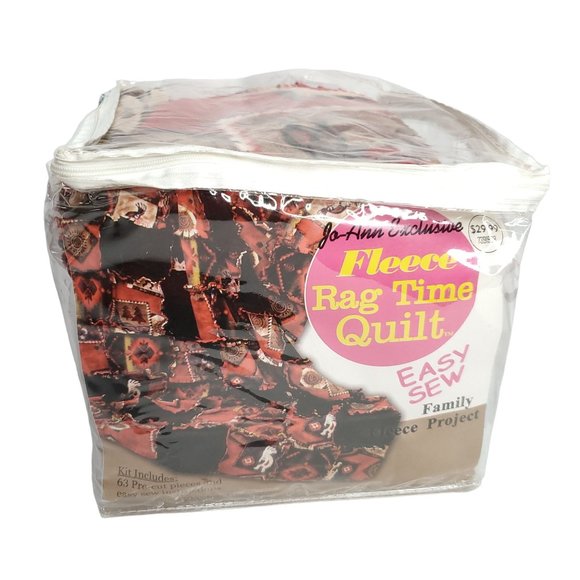 JoAnn Office Joanns Fleece Rag Time Quilt Kit Easy Sew Southwest